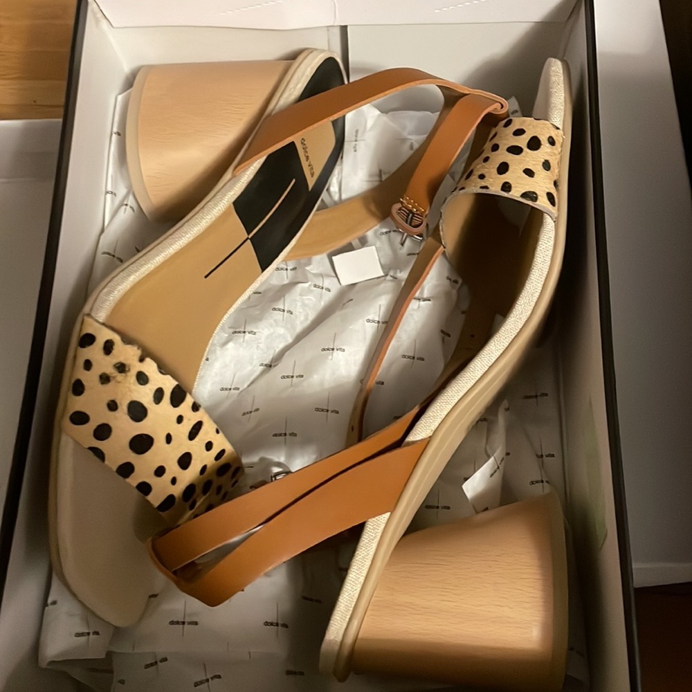 New!! Dolce Vita hazel leopard calf hair low heels